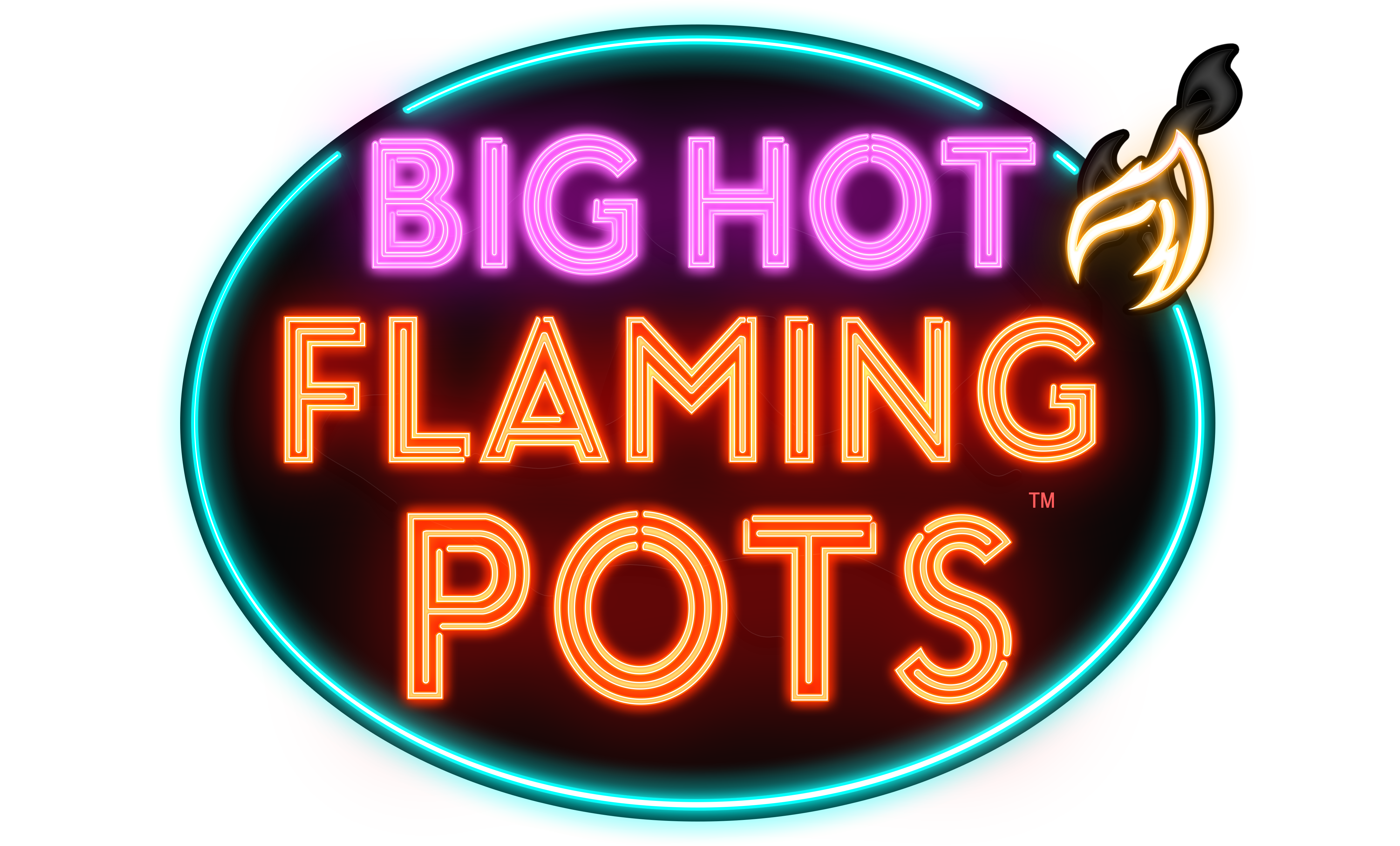 Big Hot Flaming Pots