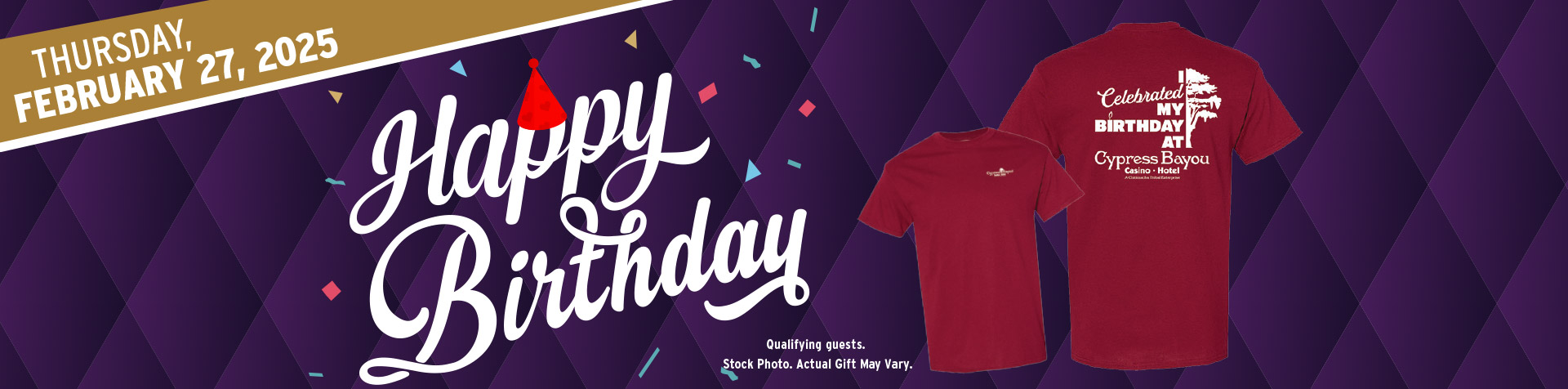 Promotion - Birthday Tshirt Giveaway– February 2025