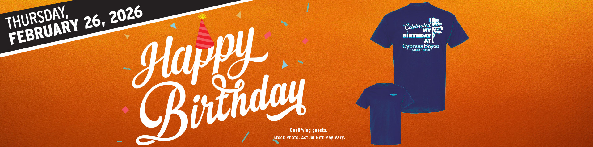 Promotion - Birthday Tshirt Giveaway– February 2026