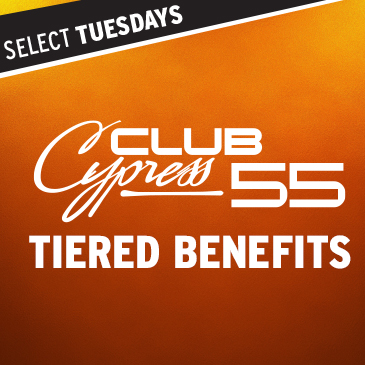 Club 55 Tiered Benefits