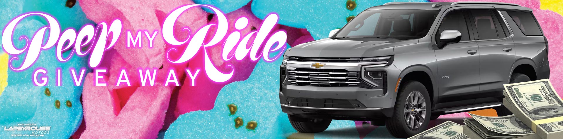 Promotion Peep my Ride Giveaway – March 2026