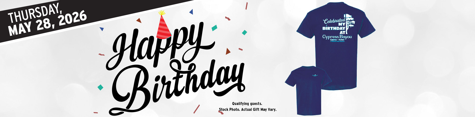 Promotion - Birthday Tshirt Giveaway– May 2026