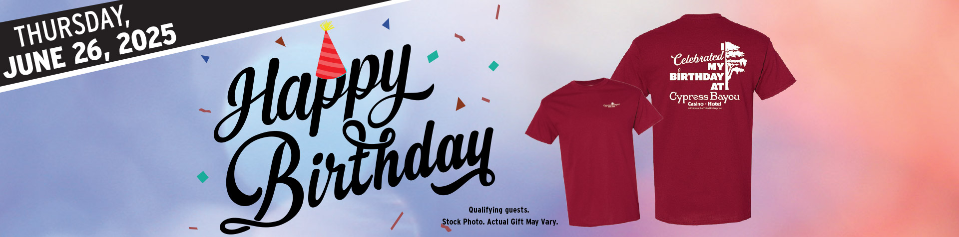 Promotion - Birthday Tshirt Giveaway– June 2025