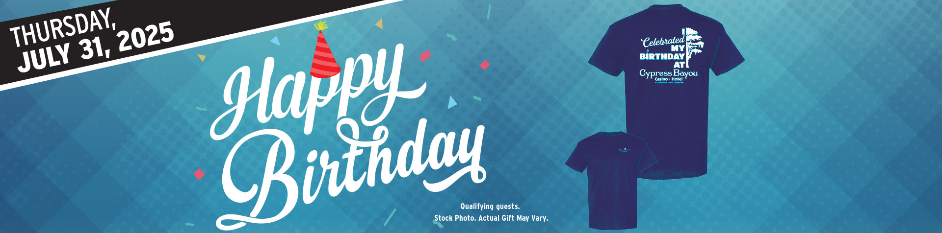 Promotion - Birthday Tshirt Giveaway– July 2025