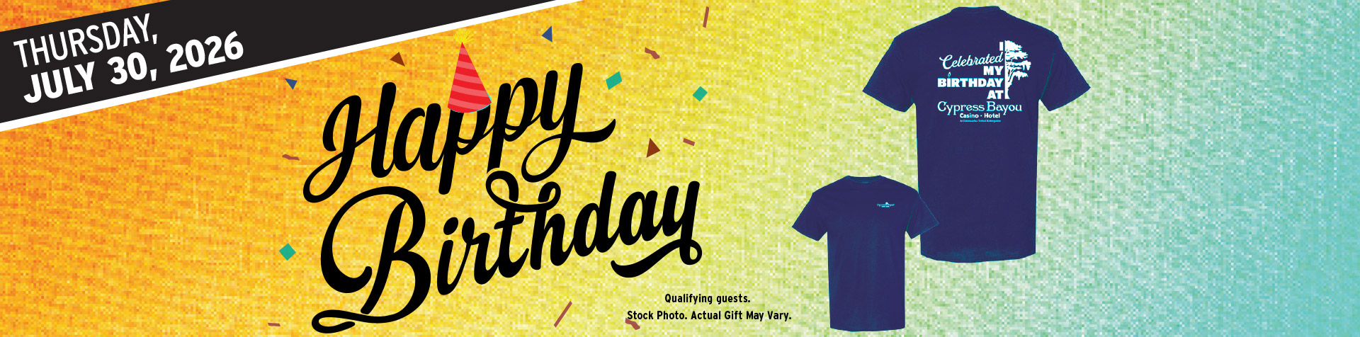 Promotion - Birthday Tshirt Giveaway– July 2026