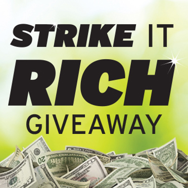 Strike it Rich Progressive Money Giveaway