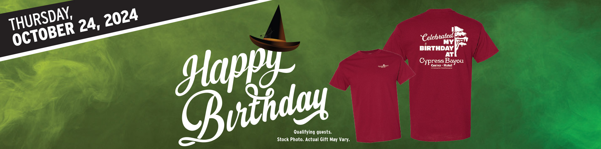 Promotion - Birthday Tshirt Giveaway– October 2024