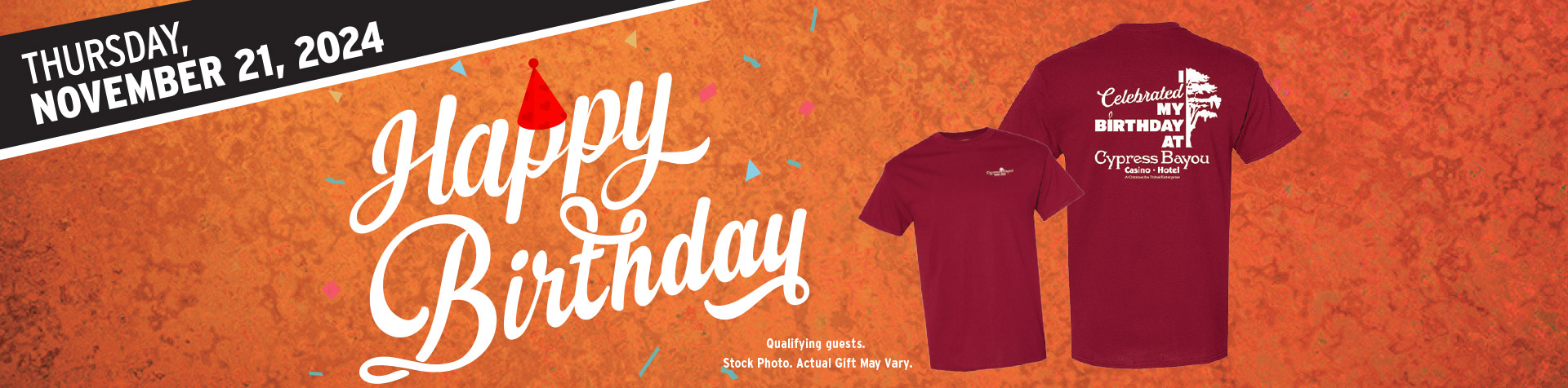 Promotion - Birthday Tshirt Giveaway– November 2024