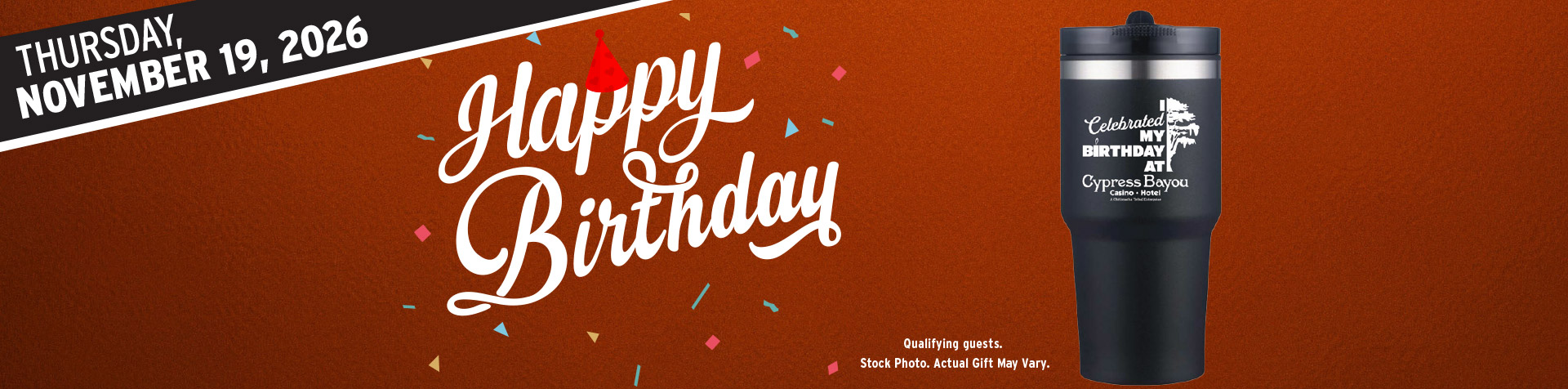 Promotion - Birthday Tshirt Giveaway– November 2026