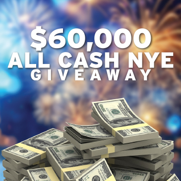 $60,000 All Cash NYE Giveaway